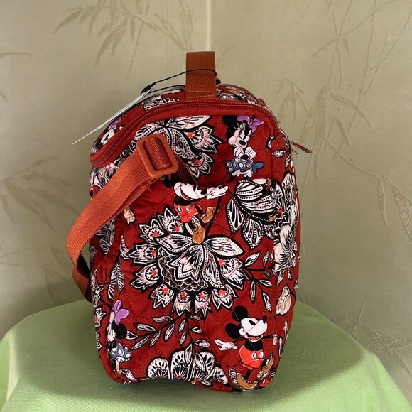 VERA BRADLEY DISNEY LUNCH CROSSBODY BAG :NWT MICKEY & MINNIE'S FLIRTY FLORAL - Picture 5 of 16